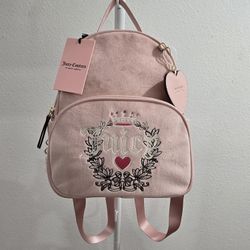 Juicy Couture Backpack Pink Velour NWT