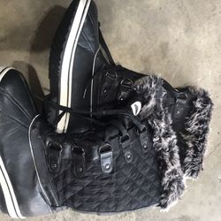 Aleader Snow Boots, Size 11, Black