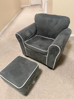 Children’s armchair and ottoman
