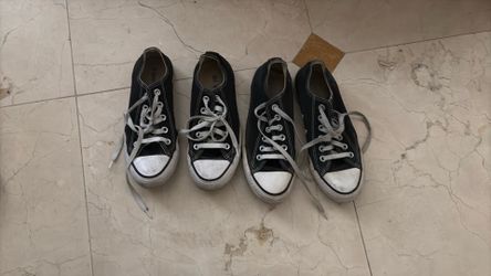 Converse black shoes sizes 6 and 6.5