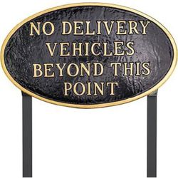 Delivery Sign Large Metal