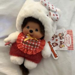 Sanrio Hello Kitty X Monchhichi Plushie