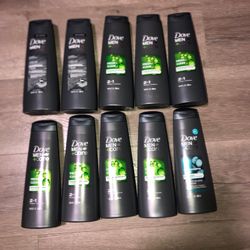 Lot of 10 dove men care shampoo