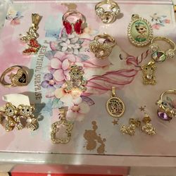 Pendants $5 Rings $3