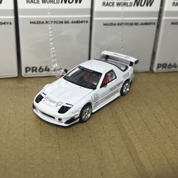 Pop Race 1:64 Mazda RX-7 FC3S Re-Amemiya - 1:64 White 2026