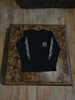 Black Long Sleeve Graphic Shirt #Chrome
