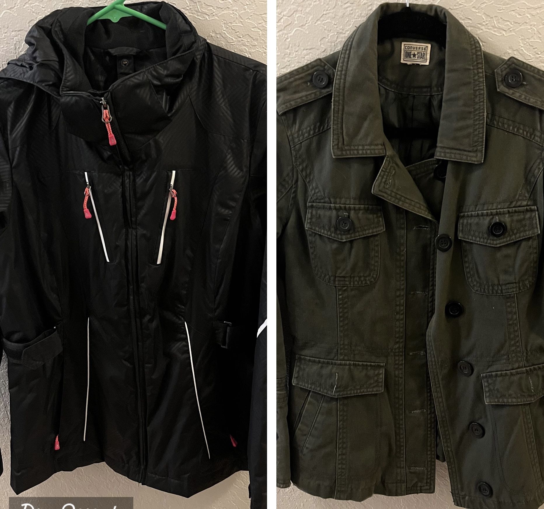 Women's Medium Jacket Bundle: Converse One Star & ZeroXposur - Like New!