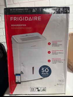 50 pt. 4500 sq. ft. Dehumidifier with Bucket in. White.   Frigidaire Model # FHDD5034W1
