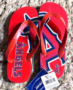 Angels baseball youth flip flops (New)