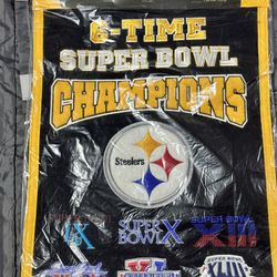 Pittsburgh Steelers Super Bowl Championships Banner 