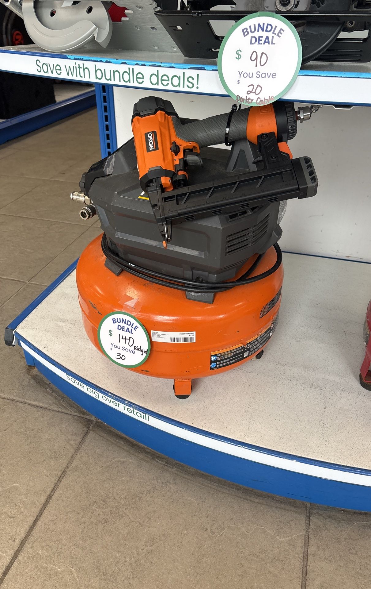 Rigid Bundle (air Compressor And Nailer)