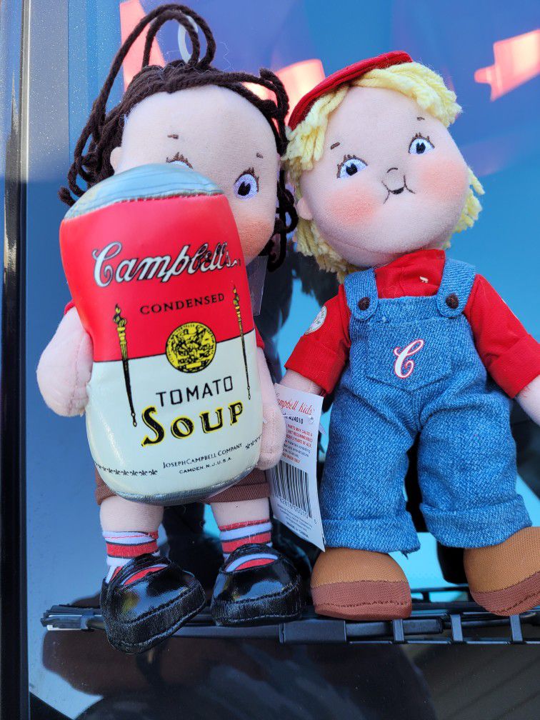 Campbell's Soup Plush Dolls 100 Years 