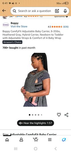 Boppy wrap baby carrier