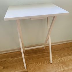 Mainstays Folding TV Tray Table, Rubberwood, 19" x 14.5" x 26"