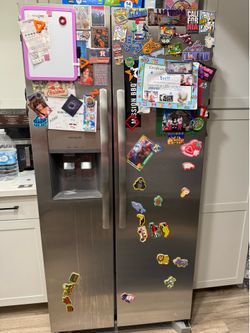 Broken Frigidaire Side-by-Side Refrigerator