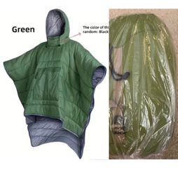 Camping Windproof Wearable Hoodie Poncho