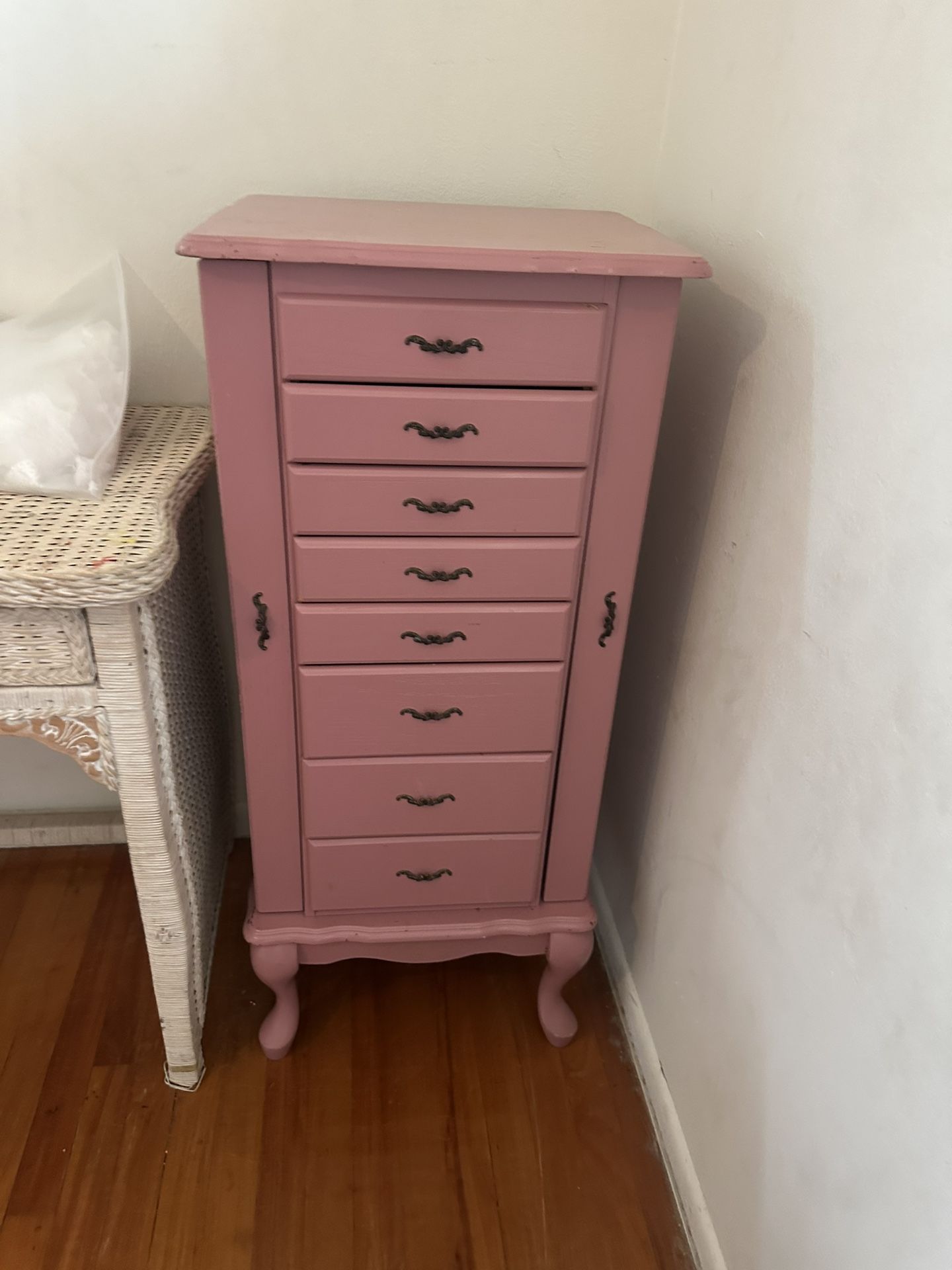 Jewelry Cabinet With hidden mirror
