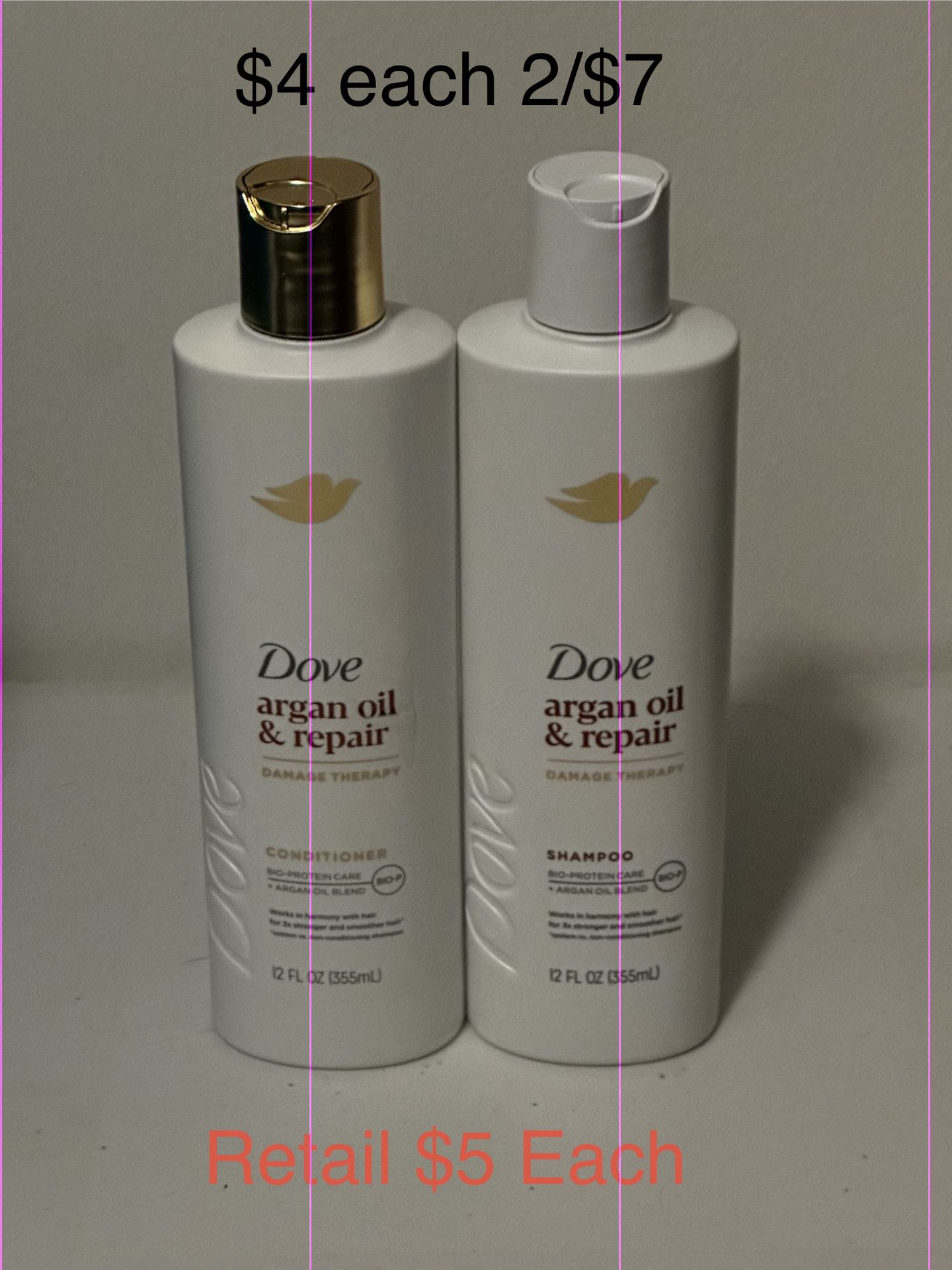 Dove Argon Oil Repair $4 Each or 2/$7