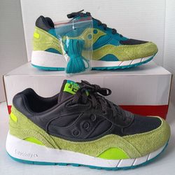 Size 11 Saucony Shadow 6000 Split "Yellow/Black" Men's Sneakers
