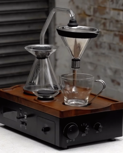 Joy Resolve Barisieur Pour Over Coffee Alarm Clock Black Walnut