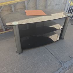 Glass TV stand