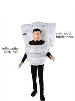 Inflatable Skibidi Toilet Costume