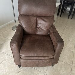 Brown Leather Recliner