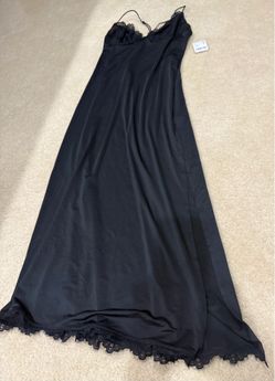 NEW Free People black dress with lace size small