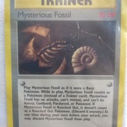 Mysterious Fossil Pokemon Card