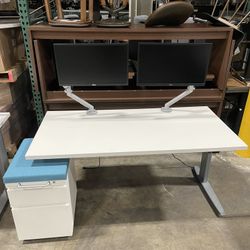 Standing Desk! 60x30 Electric Height Adjustable Table! We Also Have Ergonomic Chairs And Monitor Arms!