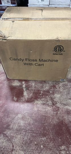 Commercial Pink Cotton Cloud Hard Candy Machine Floss Maker Cart