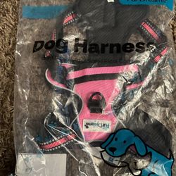 FurDreams No Pull Dog Harness - Secure Padded Vest Harness, Comfortable Material with Reflective Strips, Non-Restrictive, No Choke Fit with 4 Adjustab