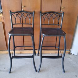 Metal Bar Height stool (2) 