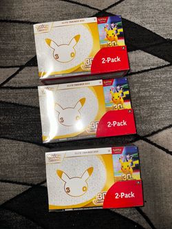 3 pokemon 30th etb & booster bundles $540