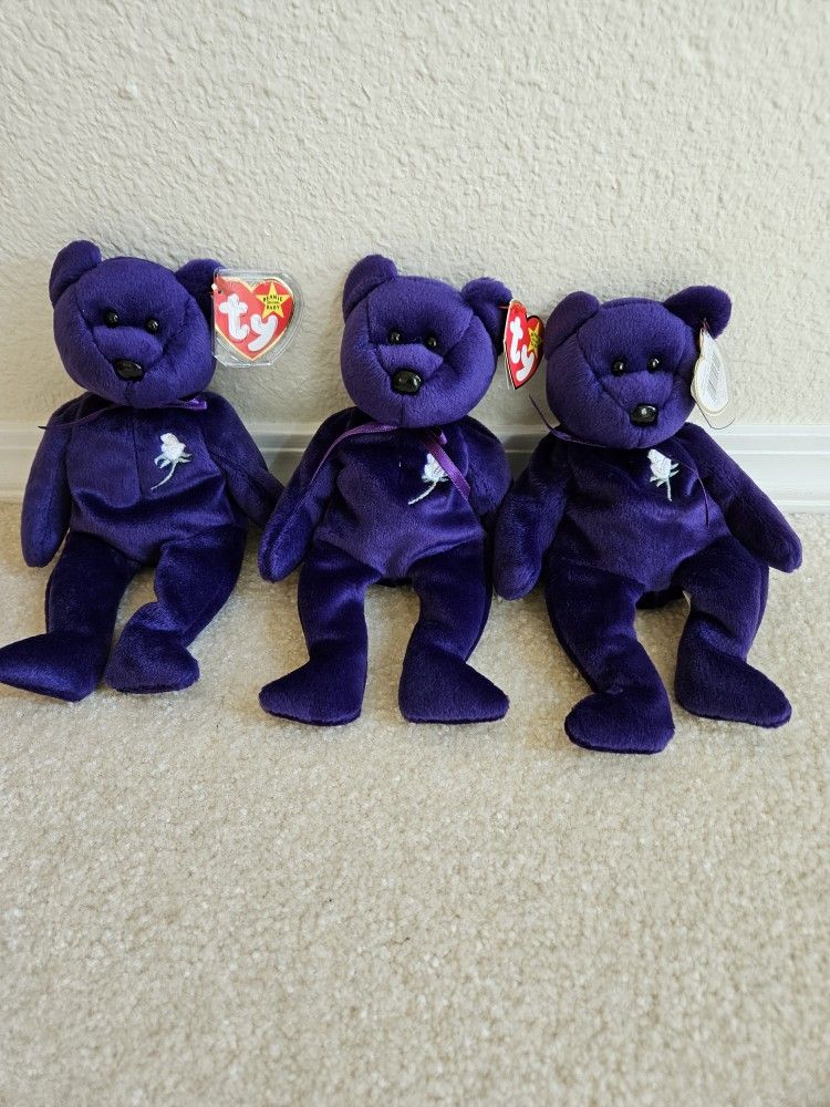 Beanie Babies Princess Diana Bear Collectable Bear