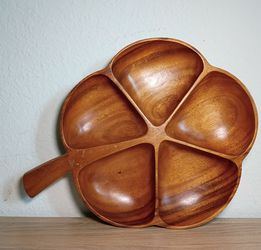 Wooden 5-Section Snack Tray – Party Serving Platter
Good Condition