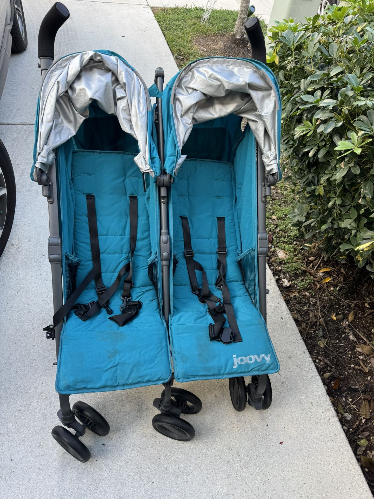 Joovy Double Stroller Blue