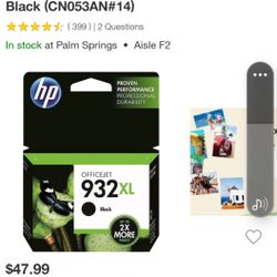 1 HP Office Jet XL Cartridge In Black