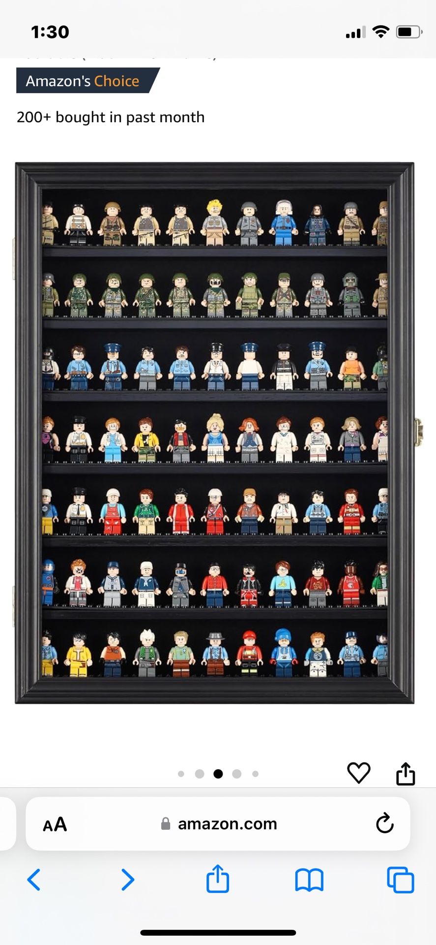 Lego Figurine Glass Case