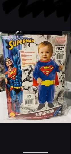 Superman Baby Costume Newborn 0-6 Months
