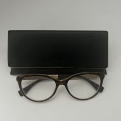 Fendi Eyeglasses Frames Only, FF 0079 DV0, 53-17-140, Brown, Made in Italy
