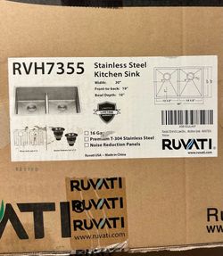 Ruvati Farmhouse Stainless Steel Kitchen Sink