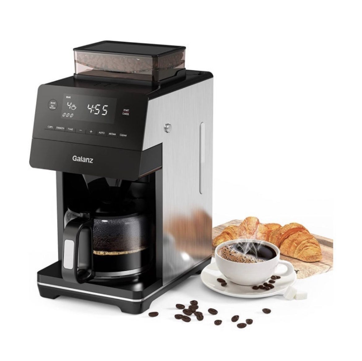 Galanz 2-in-1 Grind and Brew Coffee Maker with Adjustable Grind Size #2975