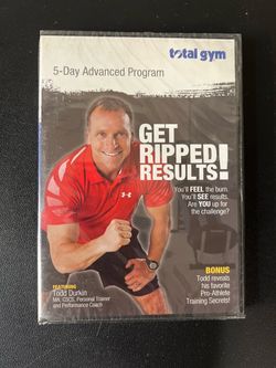 Total Gym: 5-Day Advanced Program - Get Ripped Results! (DVD, 2011) New Sealed