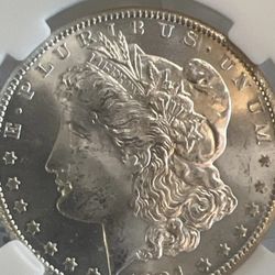 1884-CC Morgan Silver Dollar Carson City Uncirculated with Great Luster
