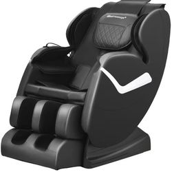 Massage Chair Zero Gravity Full Body Electric Shiatsu Massage Chair Recliner with Foot Rollers Built-in Heat Therapy Air Massage System Stretch Vibrat