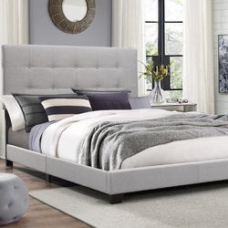 $299 Brand New Queen Size Grey Bed Frame With New Mattress/Fast Delivery 