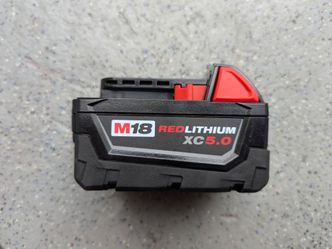 Milwaukee M18 5ah battery - new, no packaging