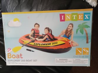 Intex Explorer 200 Boat Set New