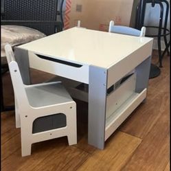 Kids Wooden Play Table 